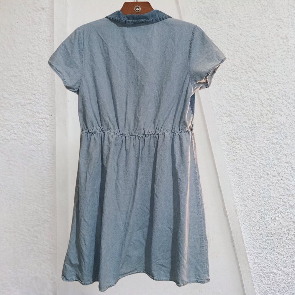 Denim Color Block Dress - Picture 2 of 3